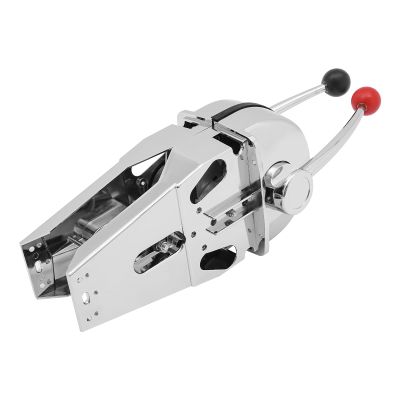 Double Lever Marine,Twin Engine Throttle Control Boat Handle, Top Mount Zinc Alloy, Mount Control Boat Handle, Engine Control Board Double Action Suitable For Any Type Of Boat (Top Mount Control Boat)