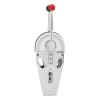 Double Lever Marine,Twin Engine Throttle Control Boat Handle, Top Mount Zinc Alloy, Mount Control Boat Handle, Engine Control Board Double Action Suitable For Any Type Of Boat (Top Mount Control Boat) view 3