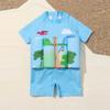Kids Baby Boy Girl Float Suit with Adjustable Buoyancy Floatation Swimsuit Floating Swimwear Bathing Suit Toddler Float Swim Vest with 8 Removable Buoyancy Stick Blue Dinosaur + Cloud 2-3 Years view 3