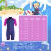 Seaskin Kids Wetsuit for Girls Toddlers, 2mm Front Zipper Shorty Wetsuits, Neoprene Thermal Swimsuits for Diving Surfing Swim Lessons Size 16 view 2