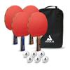 JOOLA Advanced Premium Ping Pong Paddles Set of 4 - Professional Table Tennis Paddles, 6 Advanced Training 3 Star Ping Pong Balls, and Carrying Case - Tournament Level - Indoor and Outdoor Compatible view 1