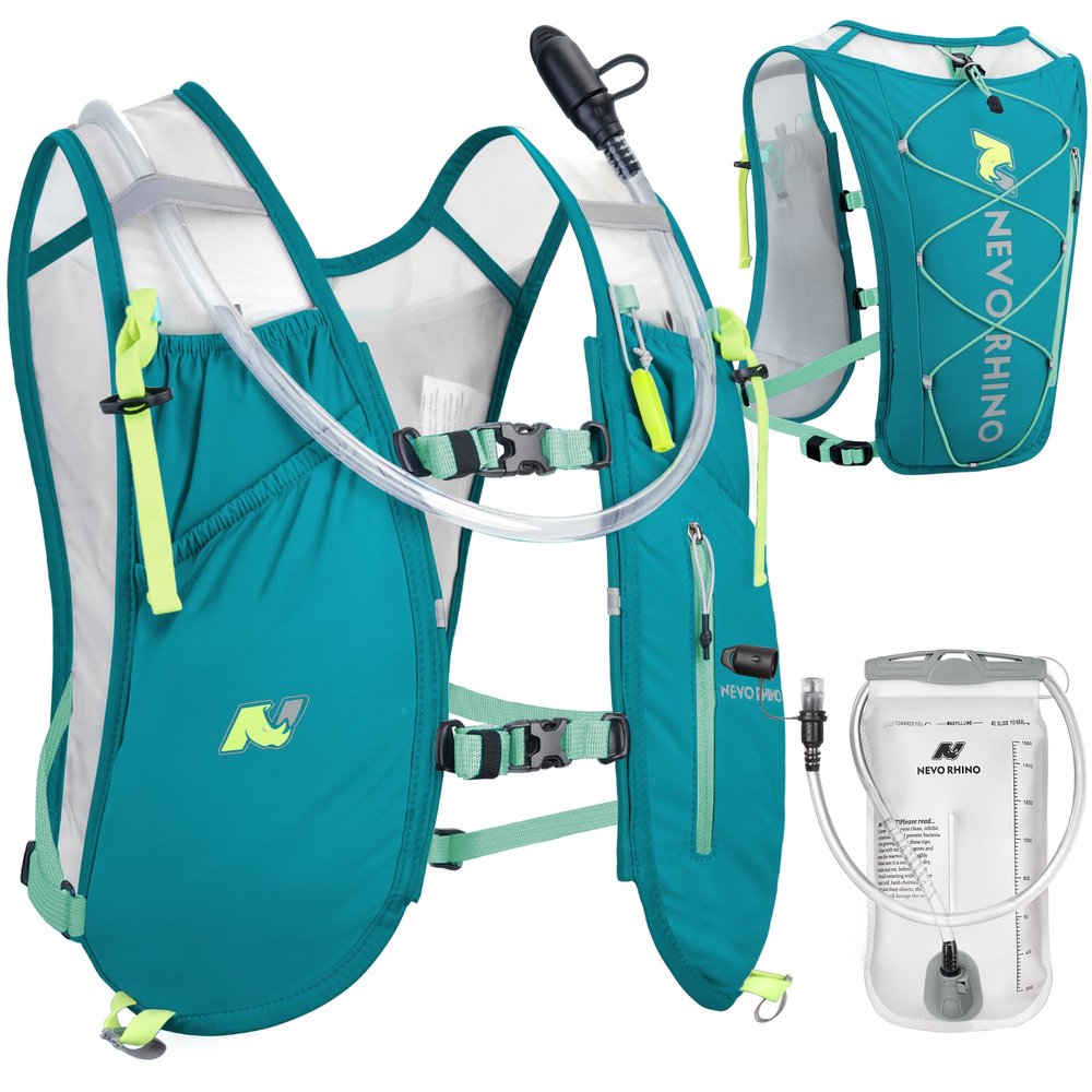 Waterproof Running Vest, 5.5L Breathable Running Hydration Vest with 1.5L Water Bladder, Water Vest for Hiking, Trail Marathon Race, Ideal for Women and Men