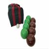 BuyBocceBalls Listing - Made in USA, Premium Quality Engraved Tournament Bocce Set - 110mm Green and Dark Red Balls, Nylon Bag, 998 Grams (2 lbs. 3.2 oz.). Various Bag Colors view 1
