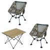 iClimb 2 Anti-Sinking Large Feet Chair and 1 Folding Table Bundle, Ultralight Compact for Couple Outdoor Backpacking Hiking Camping Beach Concert view 1