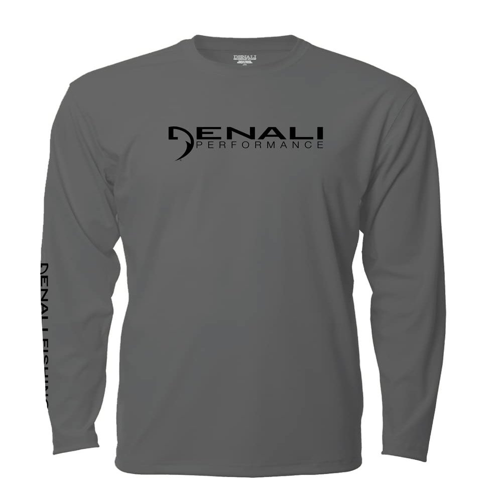 Denali Performance Fishing Mens Teaser UPF 50+ ProtectUV Mega Solar Smoke X-Large