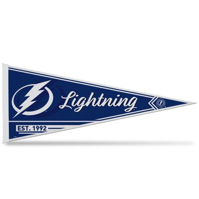 Rico Industries NHL Hockey Tampa Bay Lightning Classic 12" x 30" Felt Wall Dcor Pennant - Great for Home/Bed Room/Man Cave Dcor