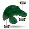 Nxtrnd One Football Mouth Guard, Strap Included, Fits Adult & Youth (Dark Green) view 2