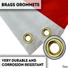AGAS US Yacht Ensign Flag - 12 x 18 Inch - Printed 200D Nylon - Stitched Edges - Brass Grommets Canvas Heading - USA Boat Ensign Flag. view 4
