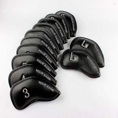 Custom Golf Headcovers 12pcs/Set Golf Iron Headcover Set for Right Handed Golfer (for Right Custom 12pcs/Set)