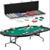 Fat Cat Texas Hold'em Table & Poker Chip Set view 1