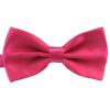 SURVODJA Men Bow Tie Adjustable Length Wedding Male Fashion Boys Satin Bowties one size Rose view 1