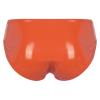 dPois Men's Leather Boxer Briefs Thong Metallic Shiny Bulge Pouch Underwear Latex Hot Pants Clubwear Orange Large view 2