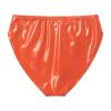 dPois Men's Leather Boxer Briefs Thong Metallic Shiny Bulge Pouch Underwear Latex Hot Pants Clubwear Orange Large view 4