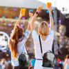 Clear untinted crossbody bag stadium approved men and women for festivals arenas and sporting events, Black view 3