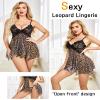 Avidlove Women Lingerie Lace Babydoll Strap Chemise Sexy Leopard Sleepwear Boudoir Outfits XXL view 3