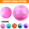 Vinsot 25 Pcs Fun Bouncy Balls 13 Inch Marbleized Bouncing Balls Rubber Inflatable Kick Ball Large Sensory Playballs with Pump for Beach Backyard Park Indoor Outdoor Party Favors view 2