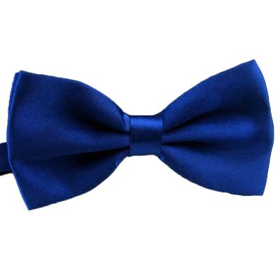 SURVODJA Men Bow Tie Adjustable Length Wedding Male Fashion Boys Satin Bowties one size Royal Blue