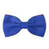 SURVODJA Men Bow Tie Adjustable Length Wedding Male Fashion Boys Satin Bowties one size Royal Blue view 3