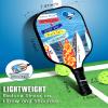 JOYAIRE Graphite Pickleball Paddles Set of 2, USAPA Approved Pickleball Set Carbon Fiber Honeycomb Core Lightweight Pickle Ball Set of 2, with 4 Pickleball Balls & Bag view 3