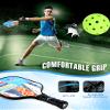 JOYAIRE Graphite Pickleball Paddles Set of 2, USAPA Approved Pickleball Set Carbon Fiber Honeycomb Core Lightweight Pickle Ball Set of 2, with 4 Pickleball Balls & Bag view 4