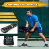 Pickleball Paddles Set of 2, USAPA Standard Multilayer Carbon Fiber Surface High Control & Spin, Pickle Ball Rackets 2 Pack Lightweight Honeycomb Core w/ 4 Pickleball, Portable Bag, for Men Women view 4