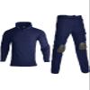 HARGLESMAN Men's Tactical Airsoft Long Sleeve Uniform Set Shirts Snug Fitting Top Shirt Practical Painting Ball Comfortable Breathable Soft Work Hiking Fishing Hunting Outdoor Suits Navyblue XL view 1