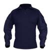 HARGLESMAN Men's Tactical Airsoft Long Sleeve Uniform Set Shirts Snug Fitting Top Shirt Practical Painting Ball Comfortable Breathable Soft Work Hiking Fishing Hunting Outdoor Suits Navyblue XL view 2