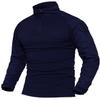 HARGLESMAN Men's Tactical Airsoft Long Sleeve Uniform Set Shirts Snug Fitting Top Shirt Practical Painting Ball Comfortable Breathable Soft Work Hiking Fishing Hunting Outdoor Suits Navyblue XL view 3