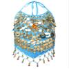 Jhaoyu Girls Belly Dance Top Sequins Tassel Halter Bandage Vest Stage Performance Costume Blue 4-12 Years view 1