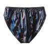 Yihuimin Men's Shiny Metallic Low Waist Bulge Pouch Bikini Briefs Swim Trunks Underwear Swimwear Type B Black 4X-Large view 4