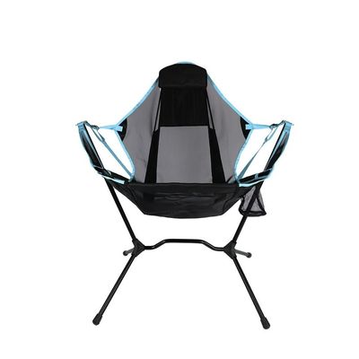Camping Chair Folding Chairs Lawn Chairs Outdoor Folding Chair with Pillow Portable Comfortable Fishing Chair Camping Chair Ultralight Travel Folding Chair Camp Chair Moon Chair (Color : Blue)