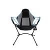 Camping Chair Folding Chairs Lawn Chairs Outdoor Folding Chair with Pillow Portable Comfortable Fishing Chair Camping Chair Ultralight Travel Folding Chair Camp Chair Moon Chair (Color : Blue) view 1