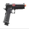 Lancer Tactical Knightshade Hi-Capa Gas Blowback Full Metal Airsoft Pistol-330 FPS-Regular/Black & Red view 3
