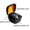 AUKURA single hard watch travel case for and storage, men's wristwatch sportswatch travel box roll with anti-move insert fit up to 55mm size view 4