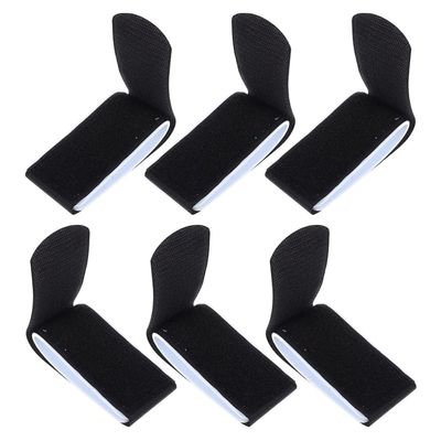 Wakauto 6pcs Ski Straps Bindings for Snowboards Fixing Bands for Secure and Stable Use Sports Black Color