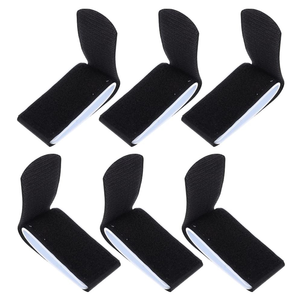 Wakauto 6pcs Ski Straps Bindings for Snowboards Fixing Bands for Secure and Stable Use Sports Black Color