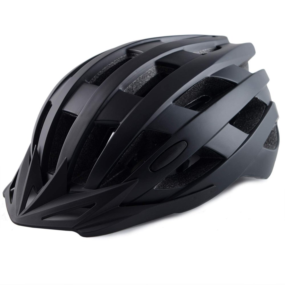 Youth Bike Helmets, Adjustable Teenage Ages 8-14 Bicycle Helmet, Lightweight Road Mountain Cycling Safety Sports Helmets with Detachable Visor Black M