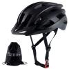 Youth Bike Helmets, Adjustable Teenage Ages 8-14 Bicycle Helmet, Lightweight Road Mountain Cycling Safety Sports Helmets with Detachable Visor Black M view 2