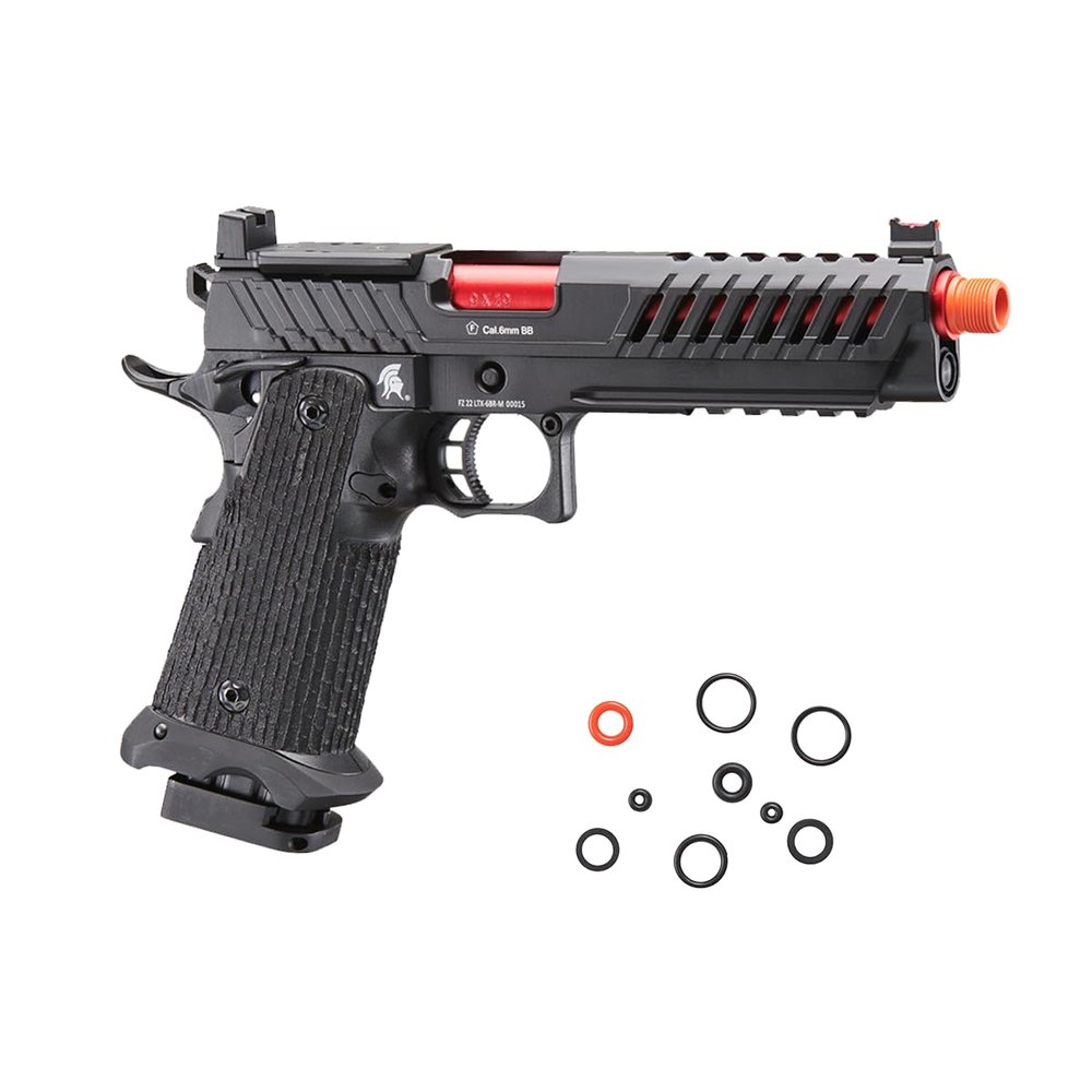 Lancer Tactical Knightshade Hi-Capa Gas Blowback Full Steel Airsoft Pistol