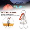 10PCS Deck Anchor Pegs, Windproof Aluminium Alloy Octopus Tent Stakes with Spring Buckle, Portable Wind Rope Anchor, Camping Tent Nail view 2