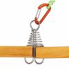 10PCS Deck Anchor Pegs, Windproof Aluminium Alloy Octopus Tent Stakes with Spring Buckle, Portable Wind Rope Anchor, Camping Tent Nail view 4