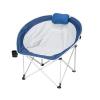 Camping Chair Folding Chairs Lawn Chairs Camping Chair Balcony Chair Plus Cotton Casual Adult Home Folding Chair Lazy Sofa Chair Folding Chair Camp Chair Moon Chair (Color : Blue) view 1