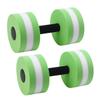 DOITOOL Aquatic Exercise Dumbbells Set of 2 Water Dumbbells for Water Aerobics, Lightweight Foam Dumbbell Pool Resistance Water Fitness Equipment for Loss (Green) view 1
