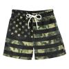 Aflyko 4th of July Boys' Board Shorts Camo American Flag Toddler Swim Trunk Girls Beach Swimwear Bathing Suit view 1
