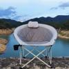 Camping Chair Folding Chairs Lawn Chairs Camping Chair Balcony Chair Plus Cotton Casual Adult Home Folding Chair Lazy Sofa Chair Folding Chair Camp Chair Moon Chair (Color : Yellow) view 2