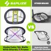 SAPLIZE Ultra-Stable Golf Chipping Net Set with Pop-Up Target, Tri-Turf Mat, Foam Practice Balls, Tees and Scoring Board for Indoor and Outdoor Chipping Accuracy and Swing Training view 2