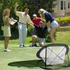 SAPLIZE Ultra-Stable Golf Chipping Net Set with Pop-Up Target, Tri-Turf Mat, Foam Practice Balls, Tees and Scoring Board for Indoor and Outdoor Chipping Accuracy and Swing Training view 3