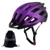 Youth Bike Helmets, Adjustable Teenage Ages 8-14 Bicycle Helmet, Lightweight Road Mountain Cycling Safety Sports Helmets with Detachable Visor Purple M view 2