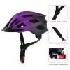 Youth Bike Helmets, Adjustable Teenage Ages 8-14 Bicycle Helmet, Lightweight Road Mountain Cycling Safety Sports Helmets with Detachable Visor Purple M view 3