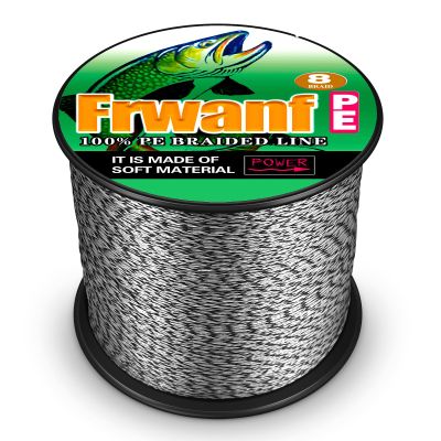 FRWANF 8 Strand Braided Fishing Line - Colorfast - Zero Stretch - High Strength - Abrasion Resistant Braided Line - Thousands of Choices in 9 Colors - Professional Performance in Salt or Fresh Water